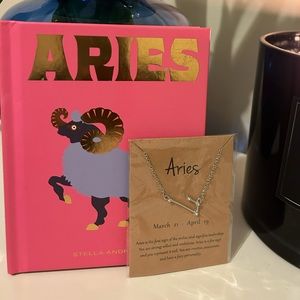 Aries ♈️ Astrology Book and Aries Necklace